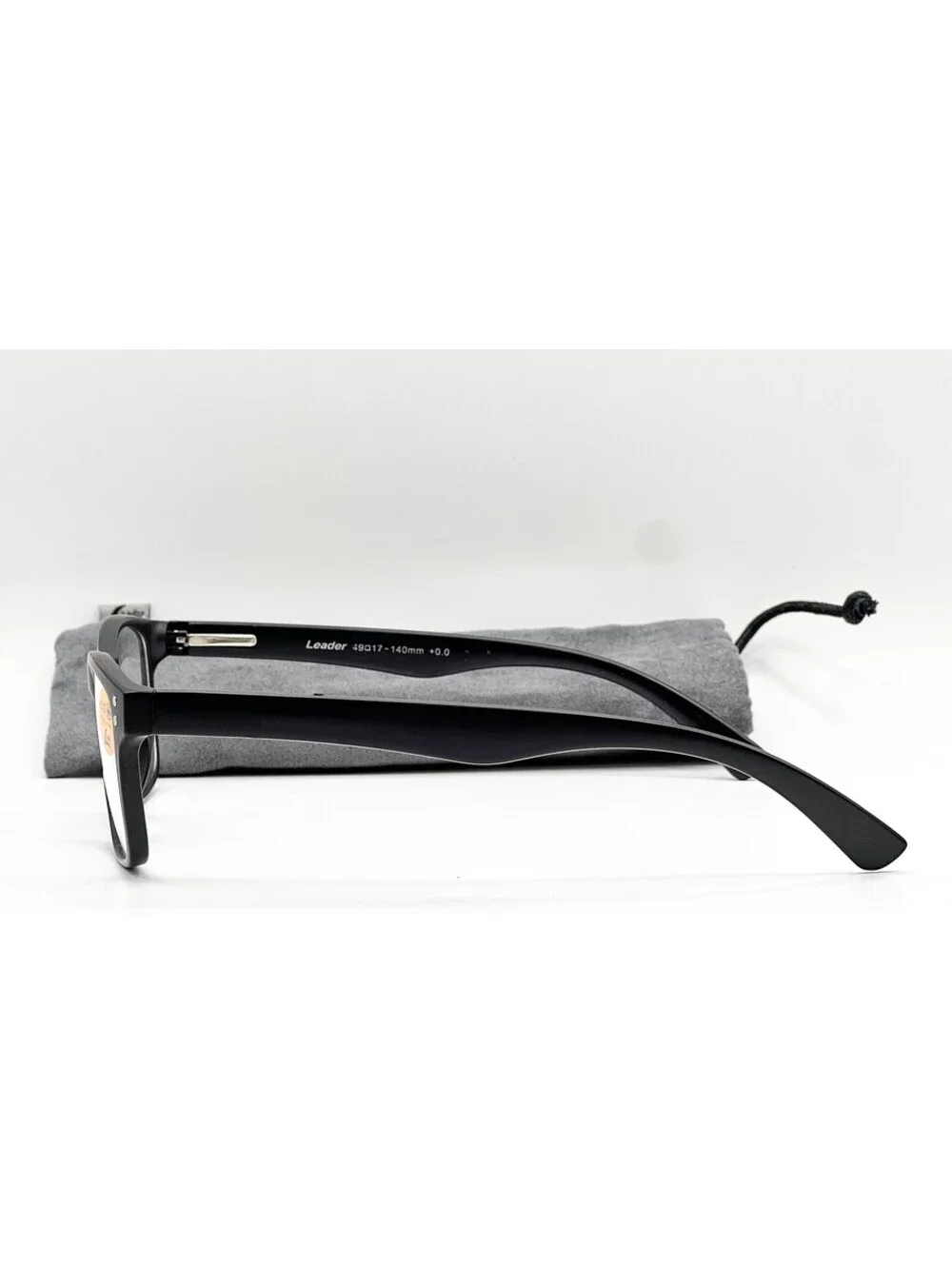 Leader 225223000 Matte Black Safety Authentic Eyeglasses 49-17-140